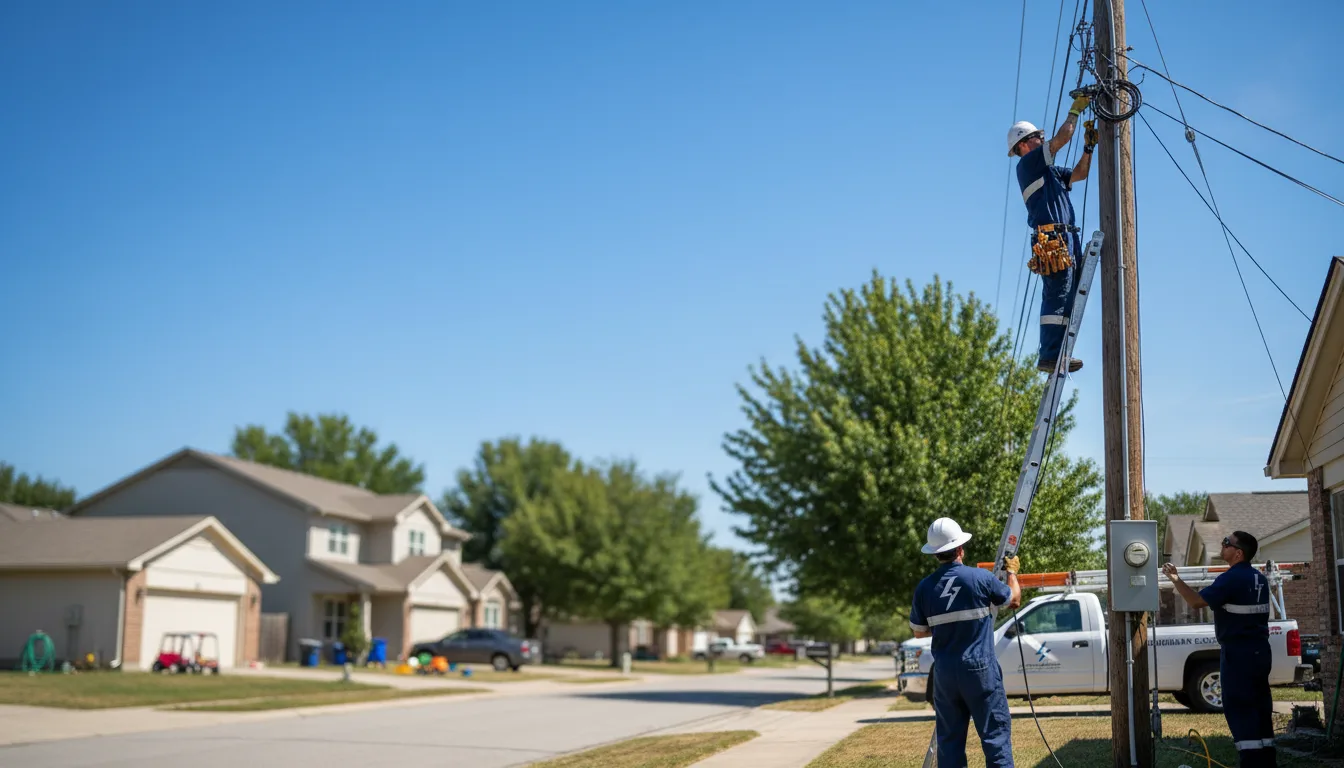 Residential electrician providing installation services in Hartfield, VA
